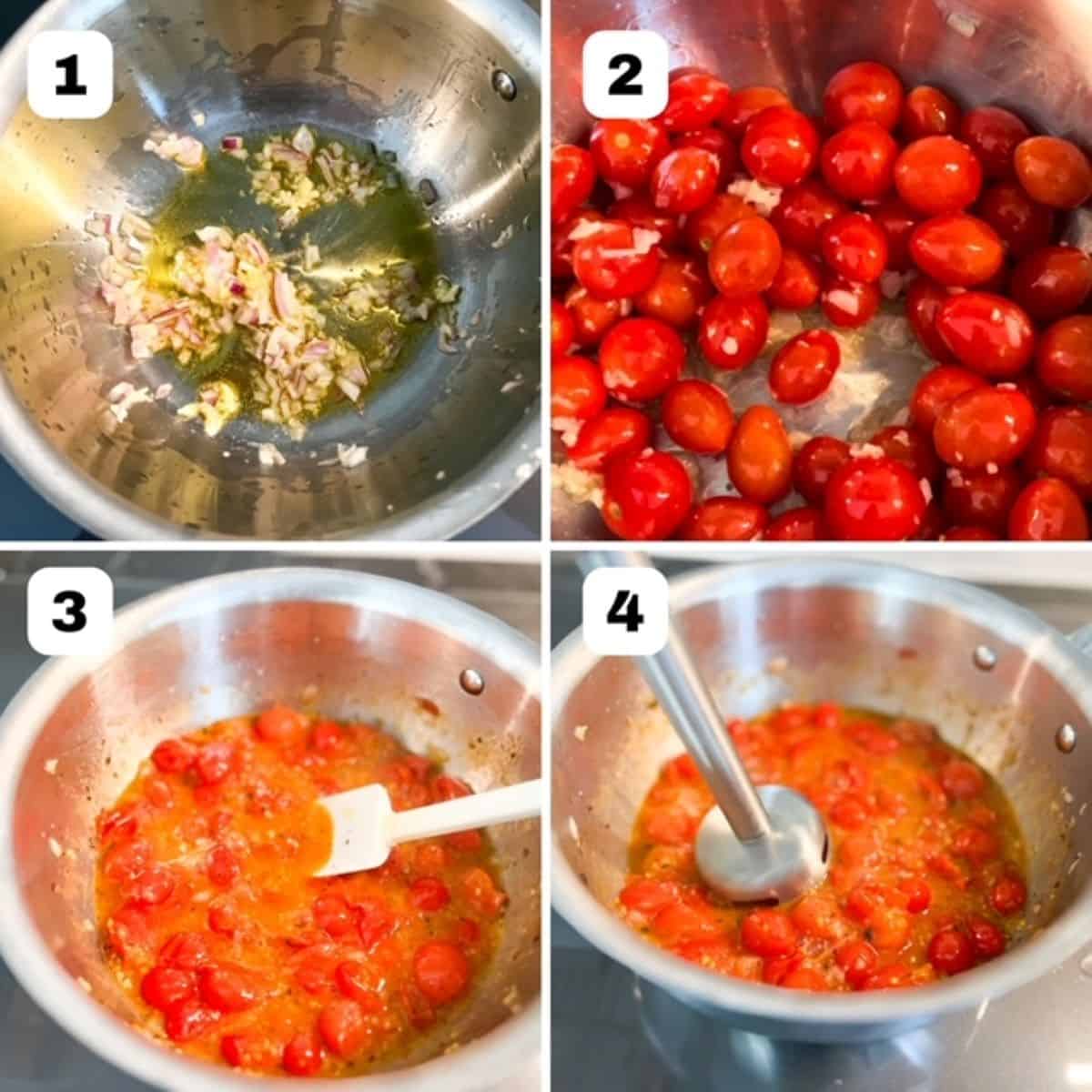 how to make tomato sauce from cherry tomatoes