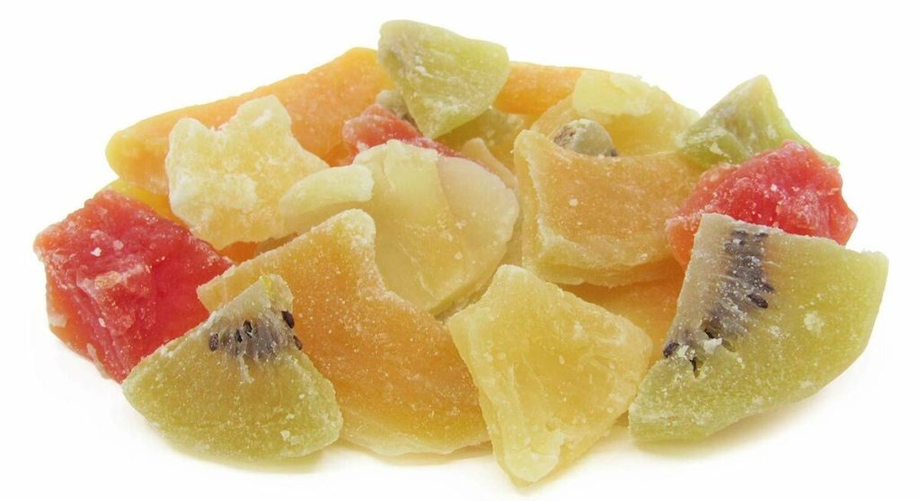 which dried fruit has the least amount of sugar