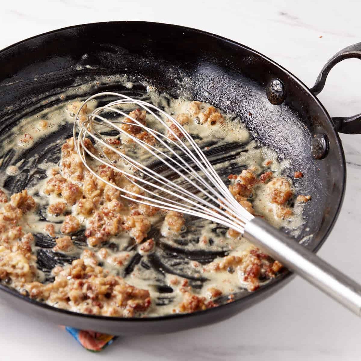 	
how to make sausage gravy from scratch