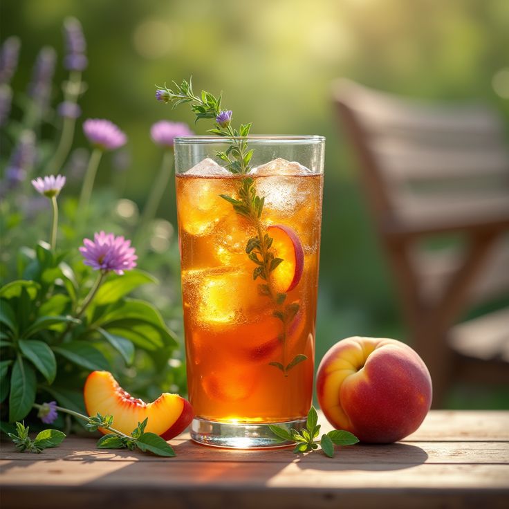 Peach iced tea