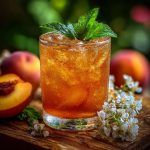 Peach-flavored tea